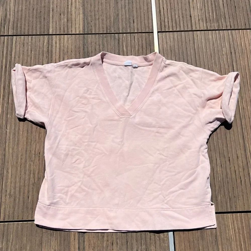 GAP Short Sleeve Sweatshirt | Size:Small | Color: Peach